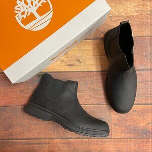 Timberland Men's Atwells Ave Black Leather Pull On Boots